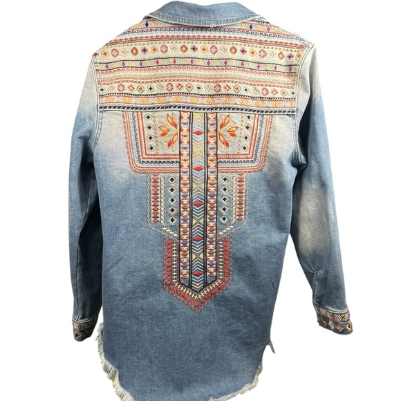 DRIFTWOOD Denim Jacket with Embroidered Accents - Picture 5 of 16